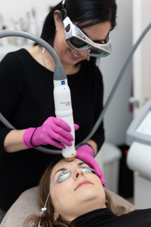 photorajeunissement IPL et laser fractionné